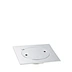 Chrome Square - Framed Round Cover Plate (with Clasp) Floor Drain